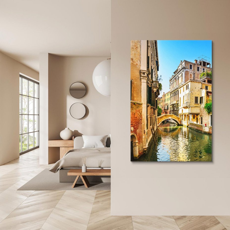 Obraz na płótnie 80x120 - Magia Kanałów Weneckich - Wenecja, kanały
