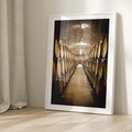 Plakat bez ramy 21x30 - Winniczka - winnica, beczki