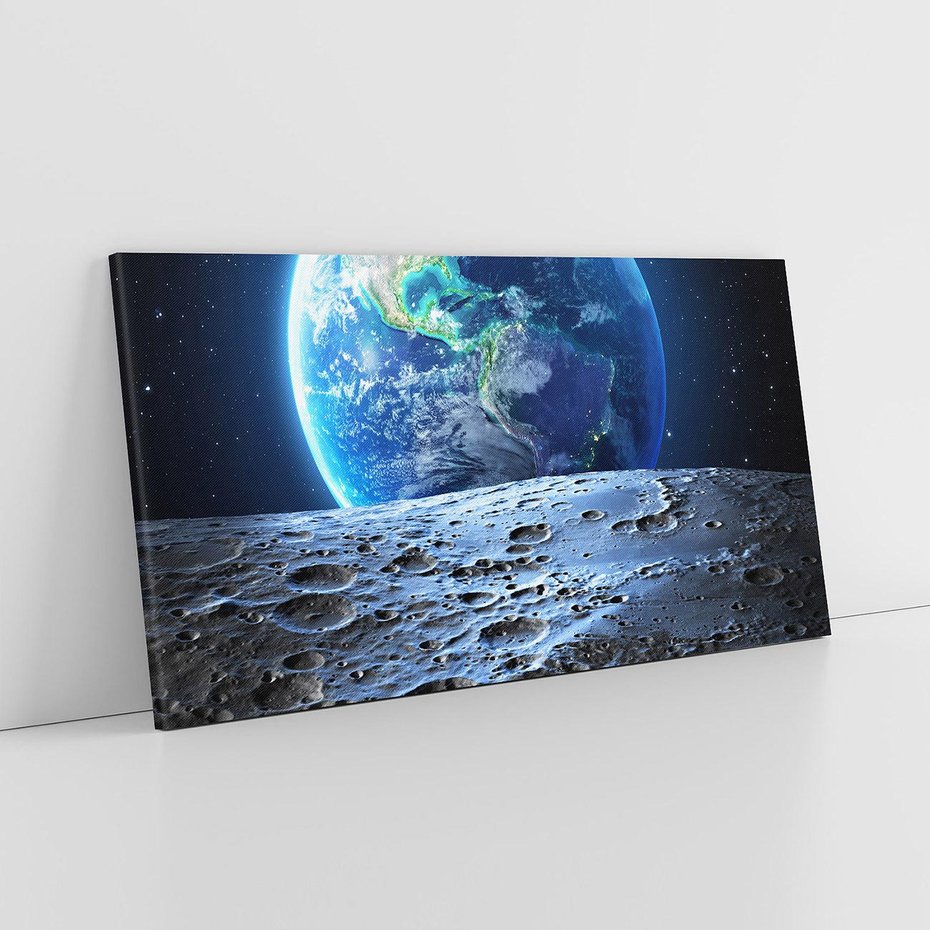 Obraz na płótnie 120x60 - Mistrzowskie spojrzenie na Ziemię - ziemia, kosmos