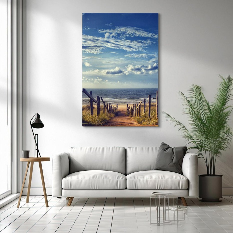 Obraz na płótnie 80x120 - Plaża i morze - plaża, morze