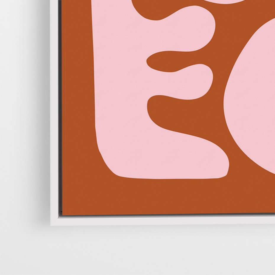 Obraz w ramie 50x70 - Migotliwe Boho Marzenia - abstrakcyjny obraz, plakat - rama biała