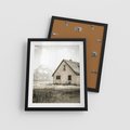 Plakat w ramie 40x50 - Ciepła Atmosfera - dom, stary dom w górach - rama czarna