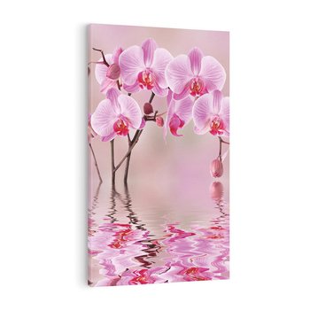 Obraz na płótnie 50x70 - Relaksacyjne spa w otoczeniu storczyka - spa, storczyk