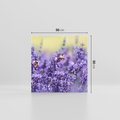 Obraz na płótnie 50x50 - Magia lawendy delikatne kwiaty - lawenda, kwiat