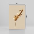 Obraz na płótnie 80x120 - Piękno w Detalu - złoty, liść