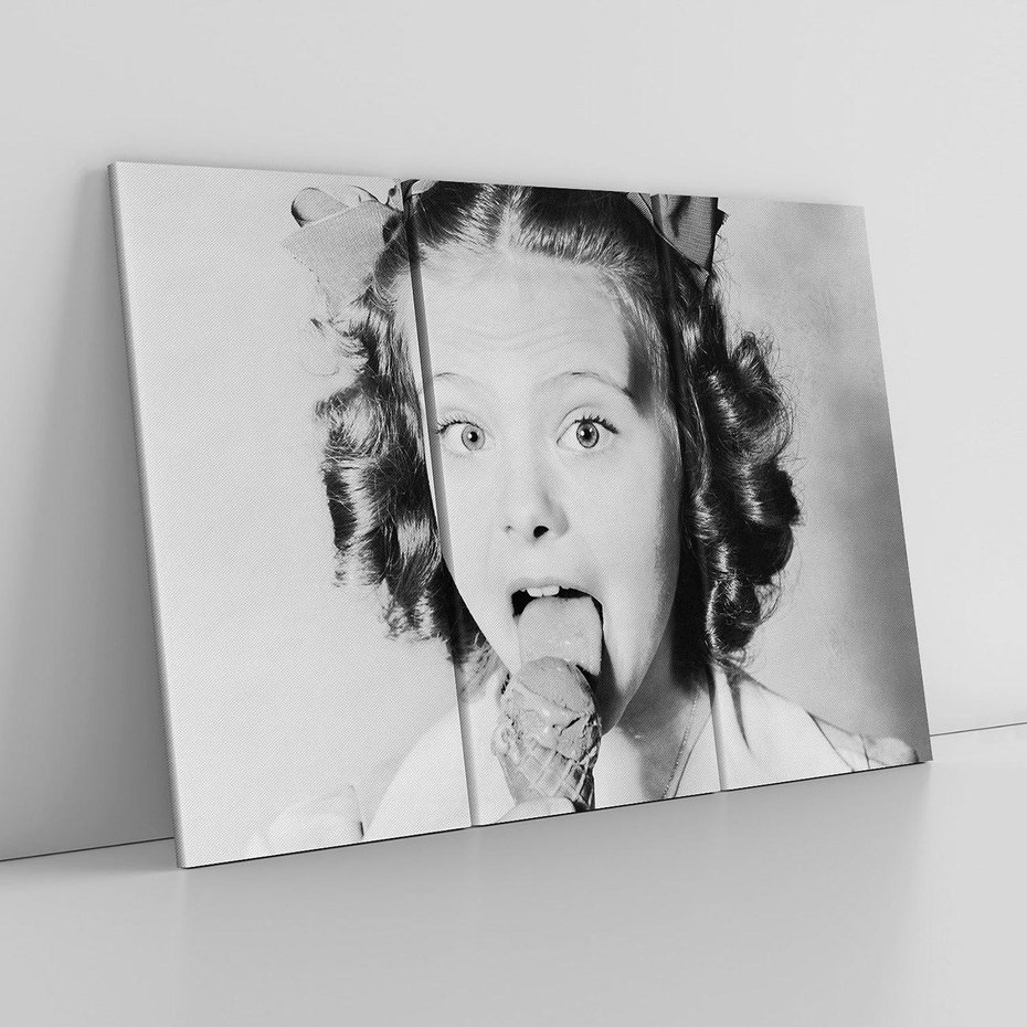 Obraz na płótnie 120x80 - Pyszny Deser - retro zdjęcie, czarno białe