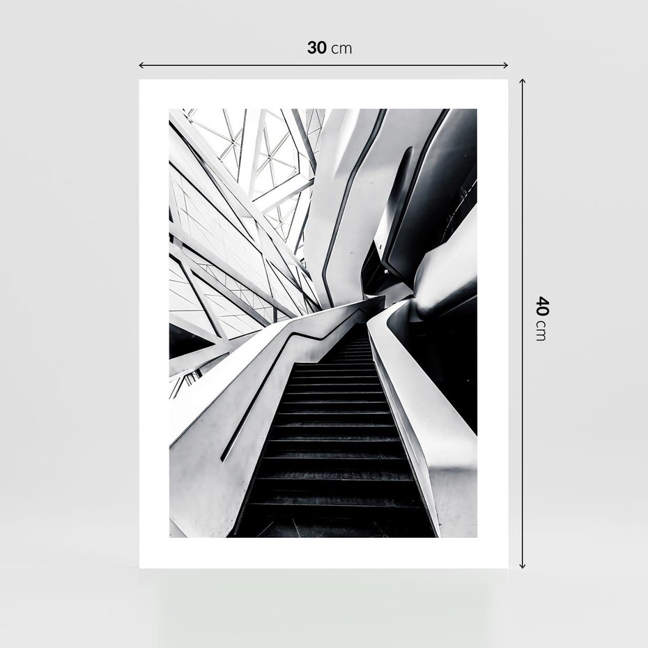 Plakat bez ramy 30x40 - Współczesne Kształty - architektura, nowoczesne formy