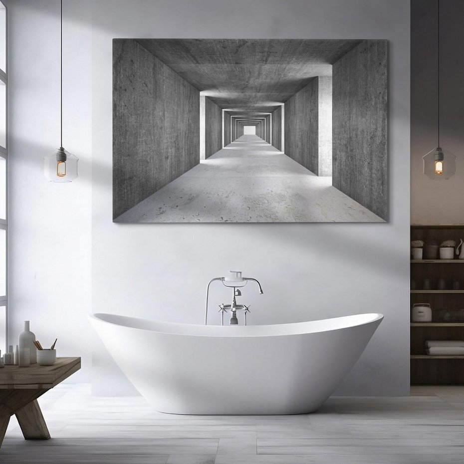 Obraz na płótnie 120x80 - Abstrakcyjna głębia - 3D, tunel