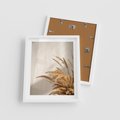 Plakat w ramie 40x50 - Swobodne trawy boho - boho, suche - rama biała