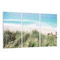 Obraz na płótnie 120x80 - Harmonia Natury - widok z wydm, wydmy porośnięte trawami