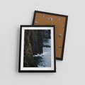 Plakat w ramie 30x40 - Piękno norweskich krajobrazów - fiordy, morze - rama czarna