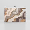 Obraz na płótnie 70x50 - Płynne Fale - abstrakcja, neutralne kolory