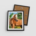 Plakat w ramie 40x50 - Elegancki wierzchowiec - koń, portret - rama czarna