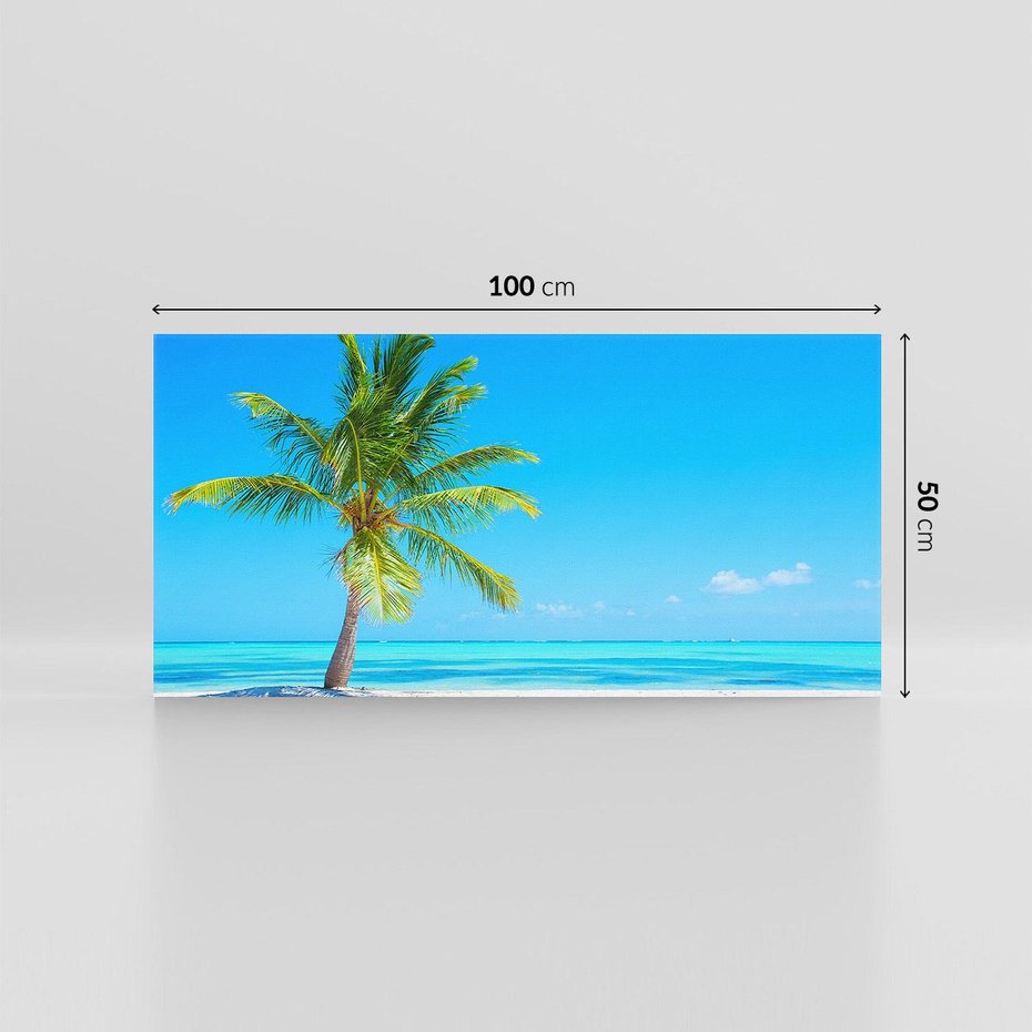 Obraz na płótnie 100x50 - Rajska Plaża na Karaibach - Karaiby, plaża