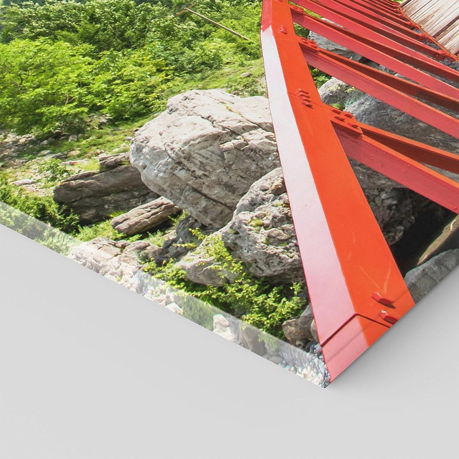 Obraz na płótnie 100x70 - Most do przygody - góry, most