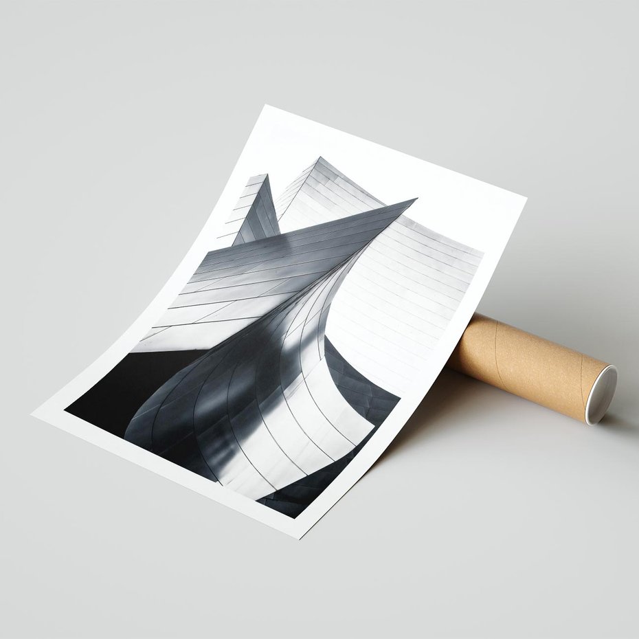 Plakat bez ramy 21x30 - Miasto Współczesności - architektura, nowoczesne budynki