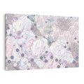 Obraz na płótnie 120x80 - Malowane oddechy istnienia - pomieszane tekstury, kwiatowe elementy