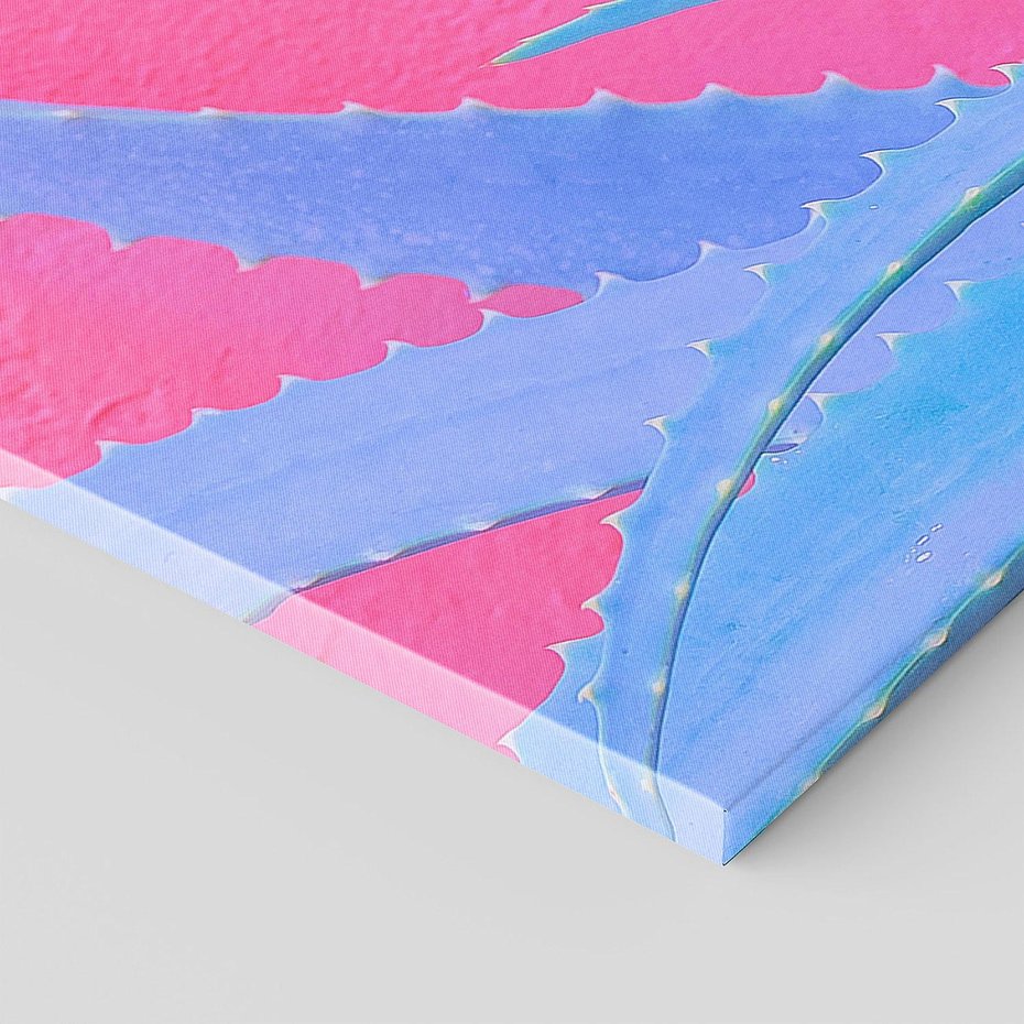 Obraz na płótnie 120x40 - Piękno Pustyni - kaktusy, liście