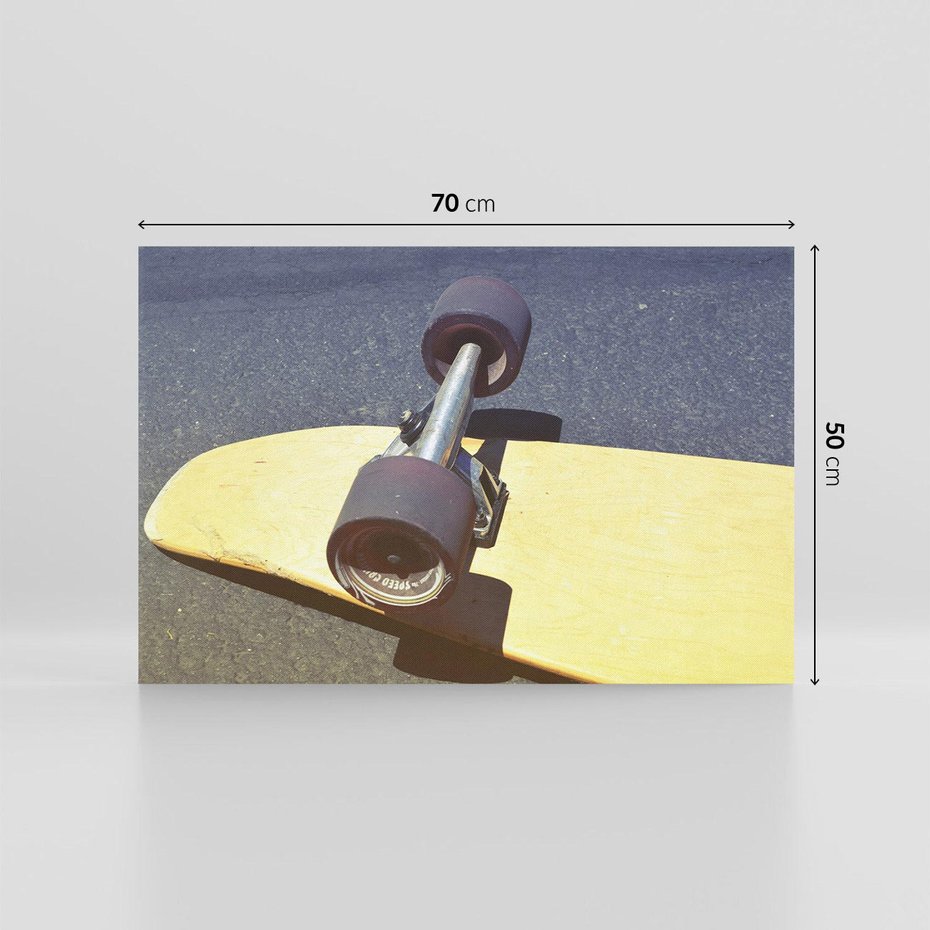 Obraz na płótnie 70x50 - Deskorolka - Sztuka Na Kółkach - deskorolka, skateboard