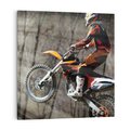 Obraz na płótnie 60x60 - Sportowy motocykl cross - motocykl, cross