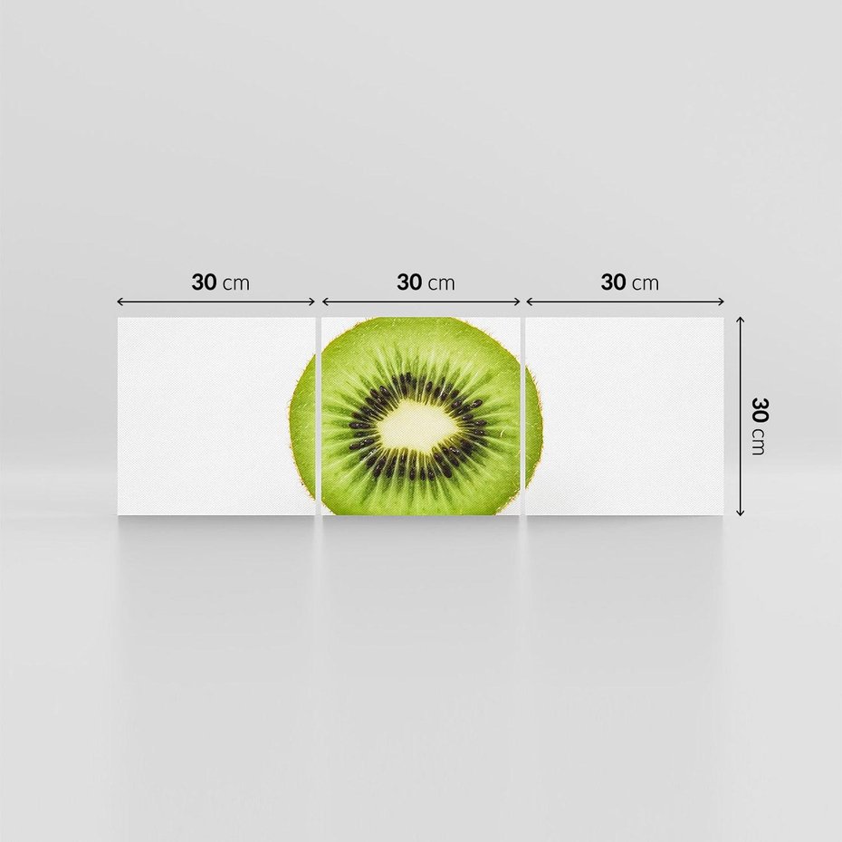 Obraz na płótnie 90x30 - Kiwi Owoce - kiwi, owoce