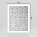 Plakat bez ramy 40x50 - Wymiarowa Struktura - ściana, cegła