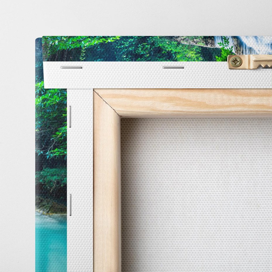 Obraz na płótnie 80x120 - Tajlandia: wodospad w zielonym lesie - Tajlandia, wodospad