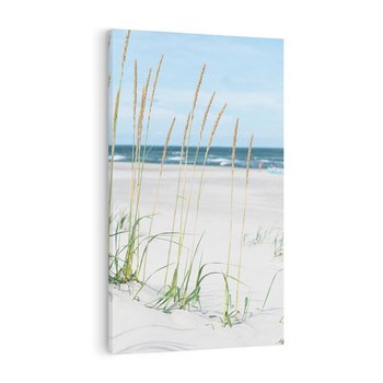 Obraz na płótnie 80x120 - Przytulna Śródziemnomorska Trawa - plaża, trawy