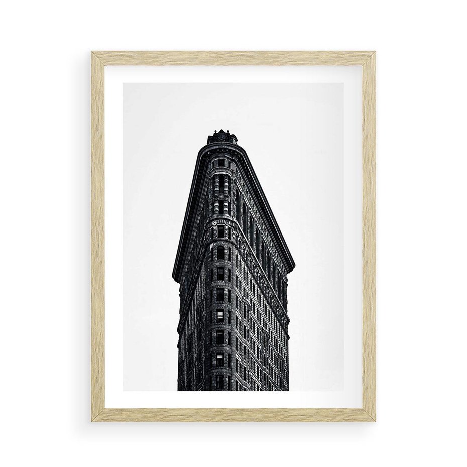 Plakat w ramie 50x70 - Majestatyczna Architektura - architektura, majestatyczny budynek - rama drewno