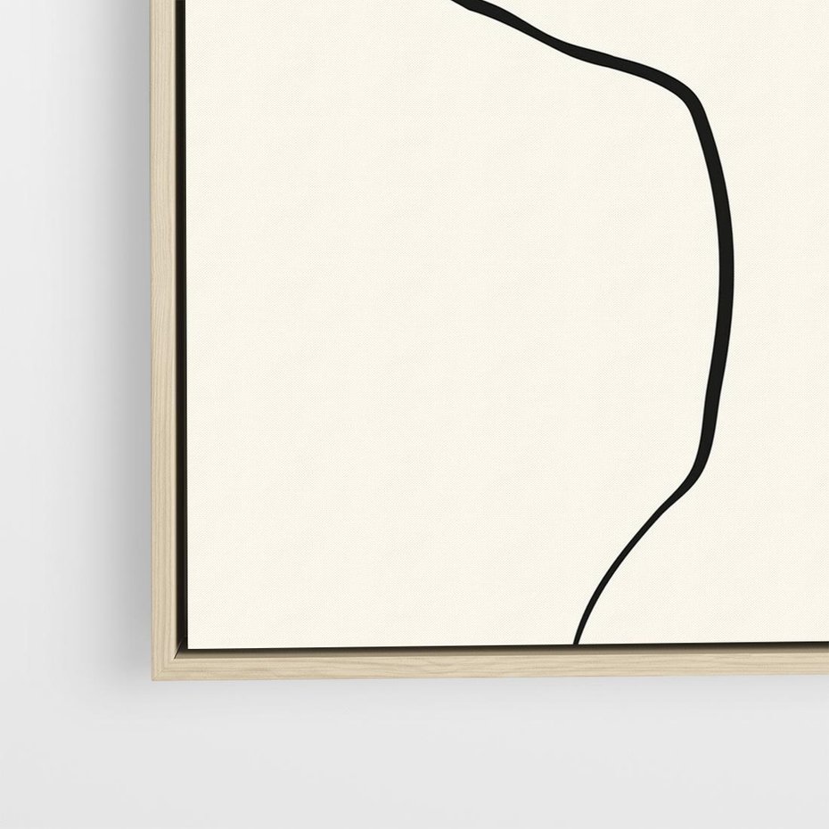 Obraz w ramie 80x80 - Tajemniczy Rytm - kobieta, posąg - rama drewno