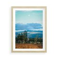 Plakat w ramie 50x70 - Malowniczy Pejzaż - pustynia, pejzaż - rama drewno