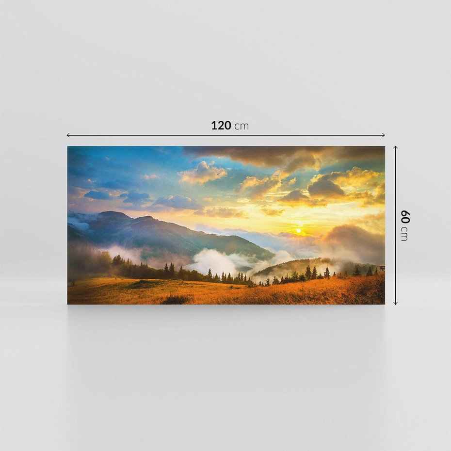 Obraz na płótnie 120x60 - Urok Górskiej Przyrody: Ukraina - góry, ukraina