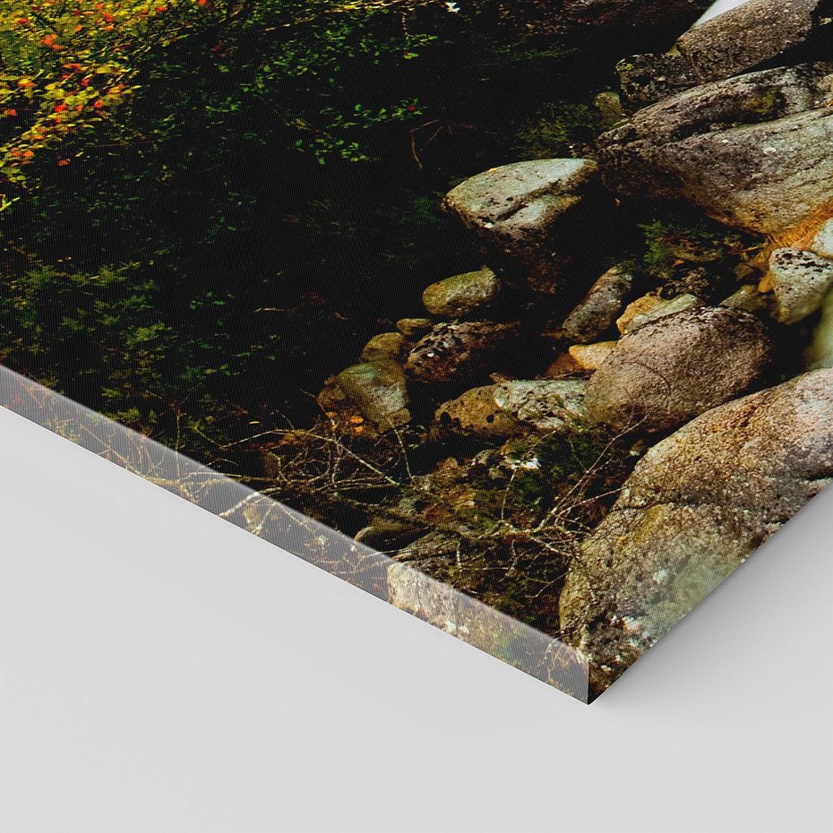 Obraz na płótnie 140x70 - Śpiew Strumienia - strumień, górski