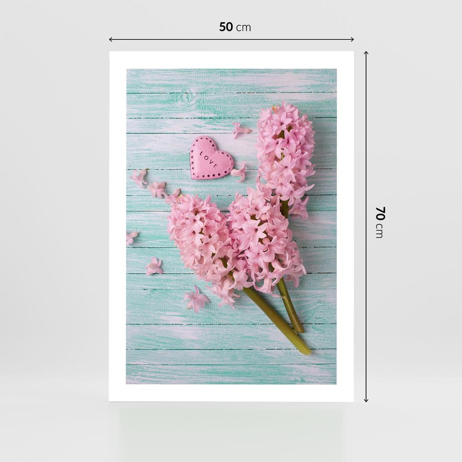 Plakat bez ramy 50x70 - Hiacynty w Kwiatowej Kompozycji - hiacynty, kwiaty
