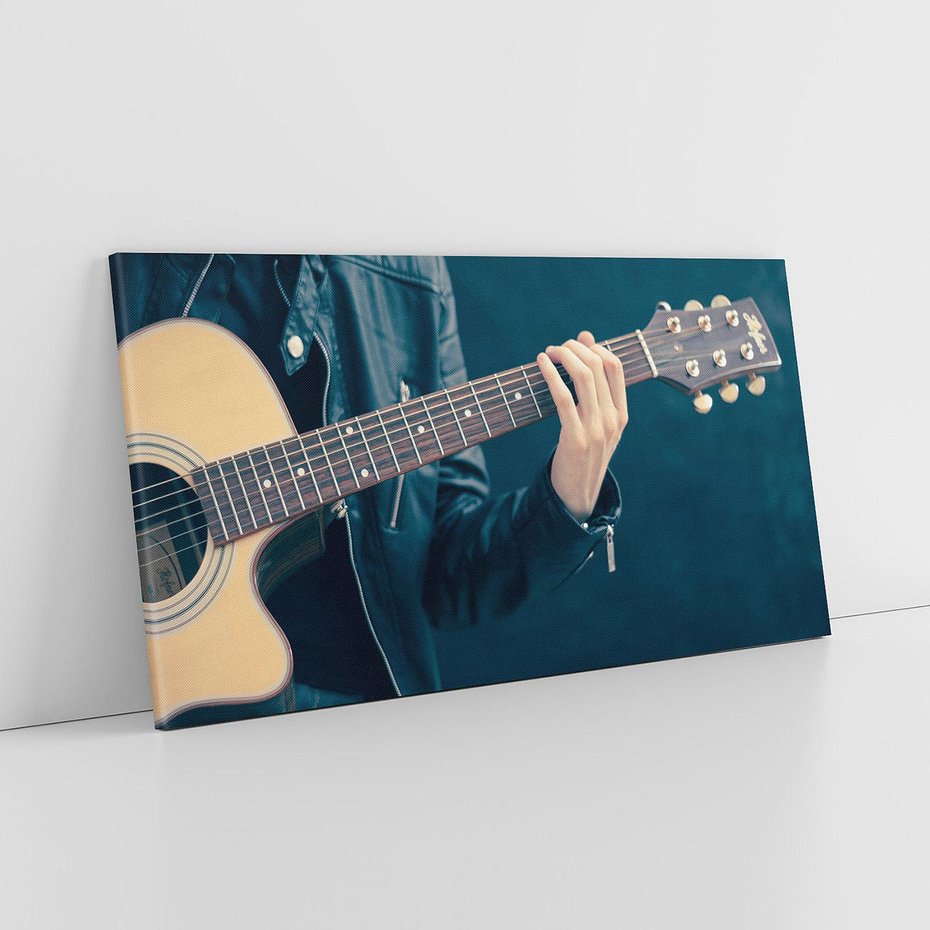 Obraz na płótnie 140x70 - Gitara - Dźwięki Retro - gitara, muzyka