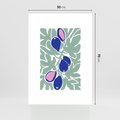 Plakat bez ramy 50x70 - Figi Fioletu - figi, sztuka nowoczesna