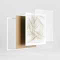 Plakat w ramie 40x50 - Pampas w Stylu Boho: Kompozycja Natury - suche trawy, pampas - rama biała