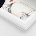 Plakat w ramie 30x40 - Stylowa Ekspresja - kobieta, moda - rama biała