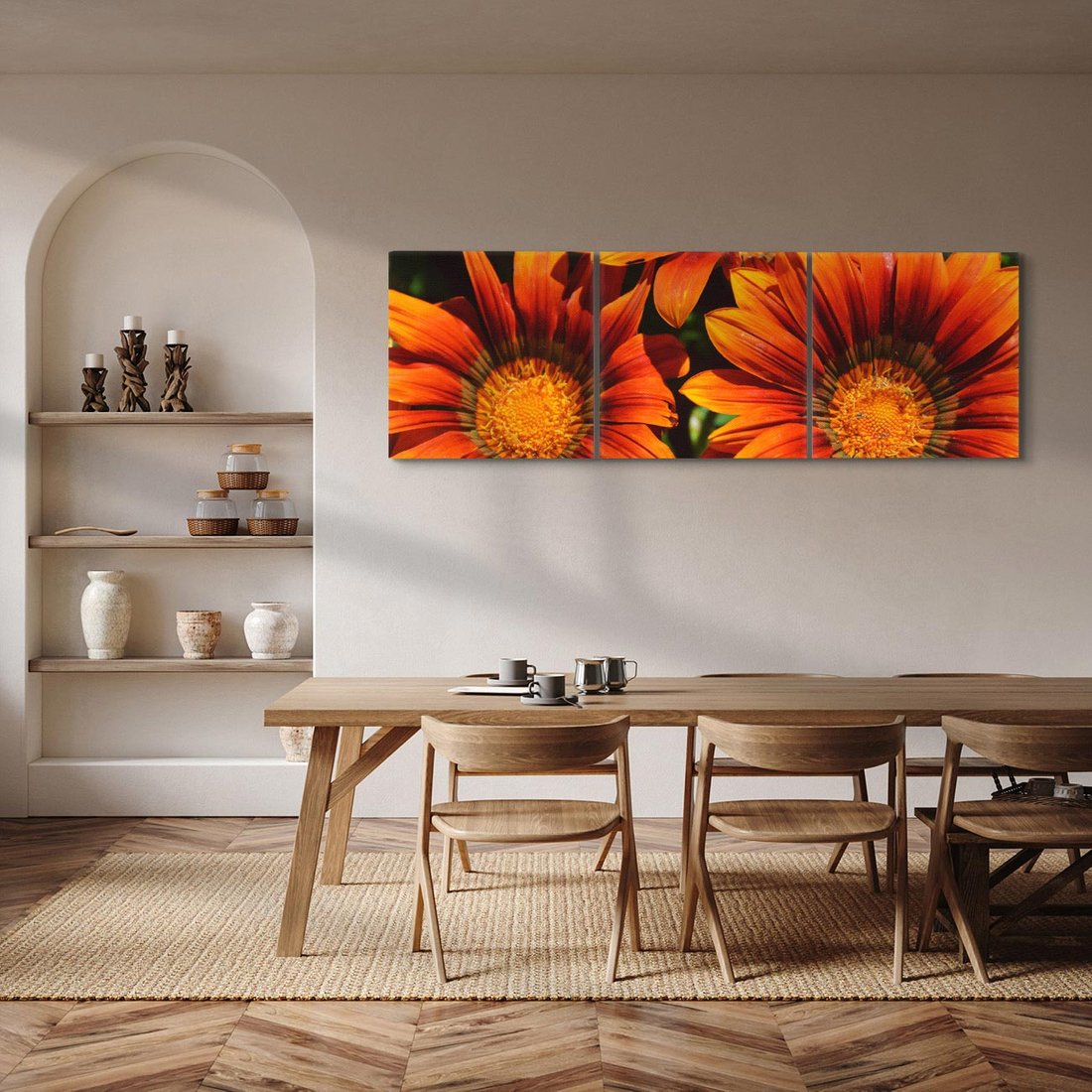 Obraz na płótnie 150x50 - Kwiatowa Esencja - kwiat, kwiaty