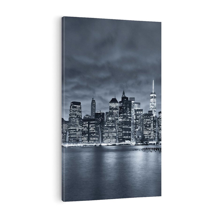 Obraz na płótnie 50x70 - Miejskie Migawki - noc, NY
