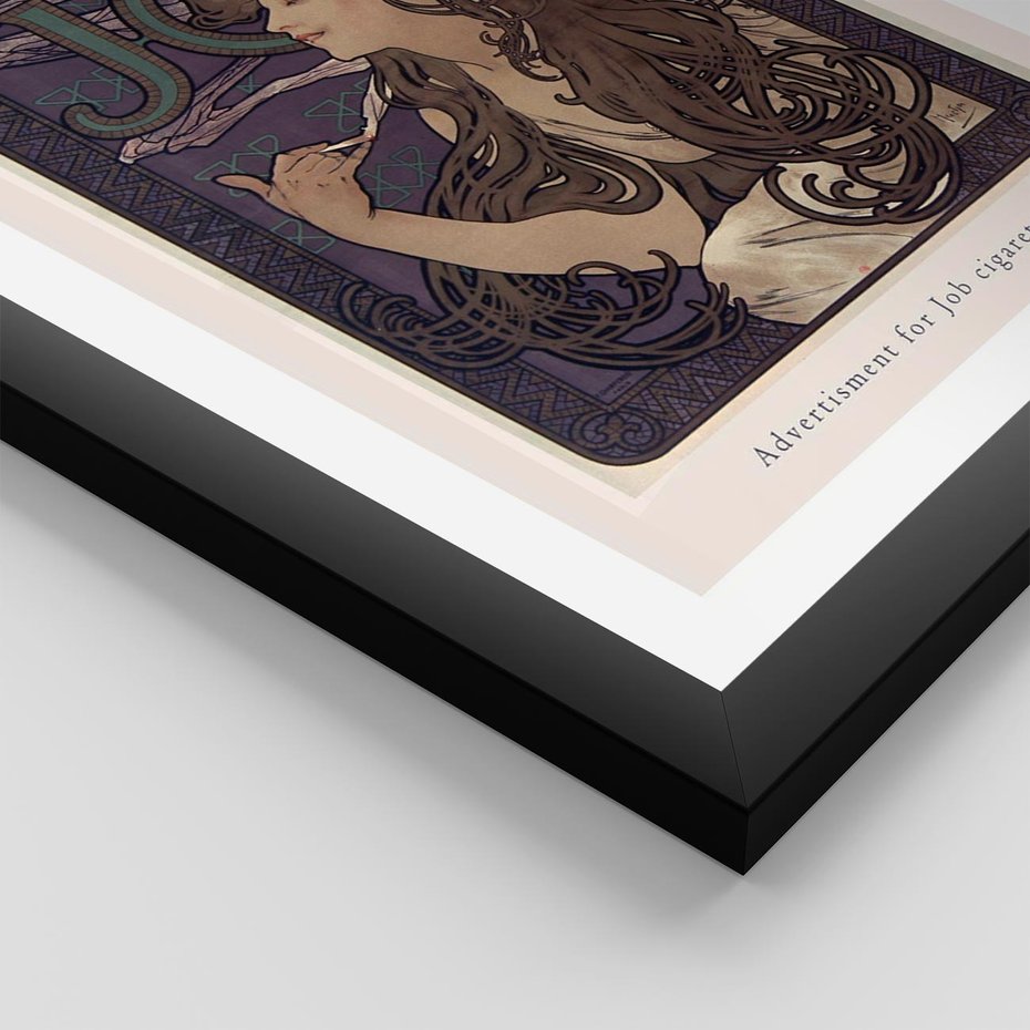 Plakat w ramie 30x40 - Reprodukcja A.Mucha - Mucha, plakat z reprodukcją - rama czarna