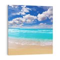 Obraz na płótnie 60x60 - Idylliczna plaża nad morzem - plaża, morze