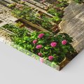 Obraz na płótnie 80x80 - Spacer po Złotej Alei - uliczka, perspektywa