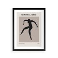 Plakat w ramie 30x40 - Sztuka Nowoczesności: Minimalistyczny Plakat - modern art, minimalistyczny plakat - rama czarna