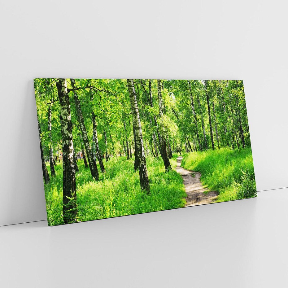 Obraz na płótnie 120x60 - odkryj piękno drzew - las, drzewa