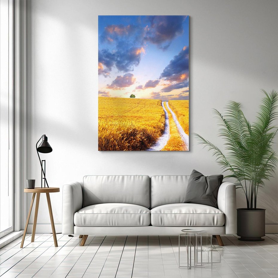 Obraz na płótnie 80x120 - Magiczna droga w lesie - droga, ścieżka