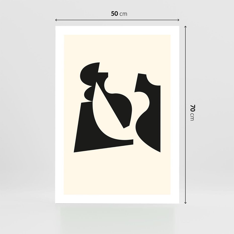 Plakat bez ramy 50x70 - Tajemnicze Spektrum - abstrakcyjne kształty, geometria