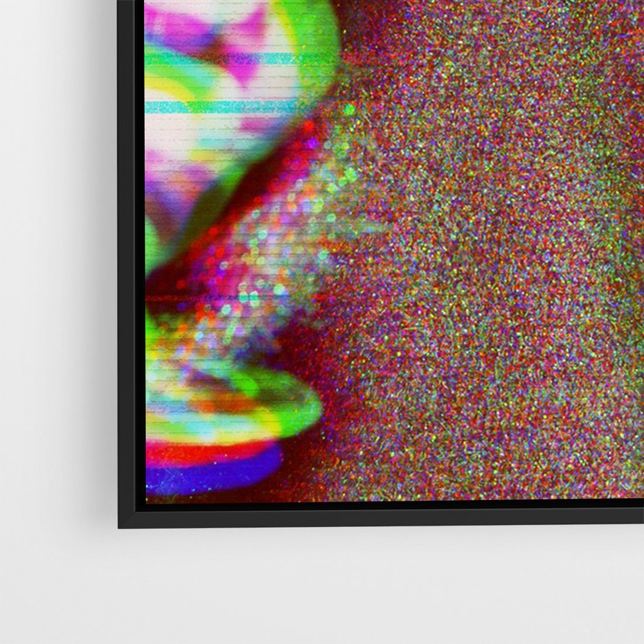 Obraz w ramie 70x100 - Zakochani na Kliszy - zdjecie, stara prześwietlona klisza - rama czarna