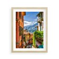 Plakat w ramie 40x50 - Tropienie Nieskończoności - uliczka, perspektywa - rama drewno