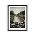 Plakat w ramie 30x40 - Miasto na Wodzie - holenderskie kanały, amsterdam - rama czarna